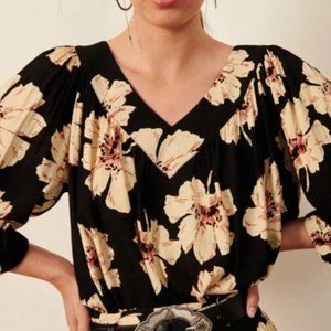 NWT ba&sh Kea Top in Noir, Size 1 Small